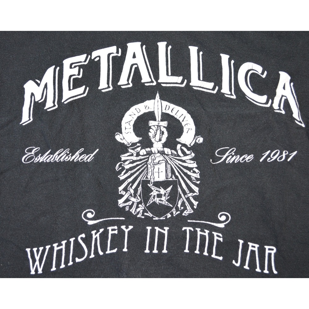 Metallica Whiskey in the Jar Vintage Graphic Tee Shirt Black Small - Picture 2 of 7